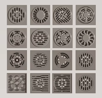 modern floor drain 3d model