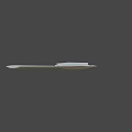 Modern Gray Stealth Unmanned Aerial Vehicle With Long Wing And Flat Body Design