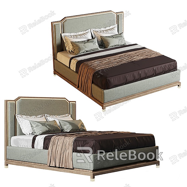 double bed bedroom furniture bedside table bed model