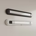 Two Wall Mounted Black And White Modern Bathroom Accessory Strips 3d model