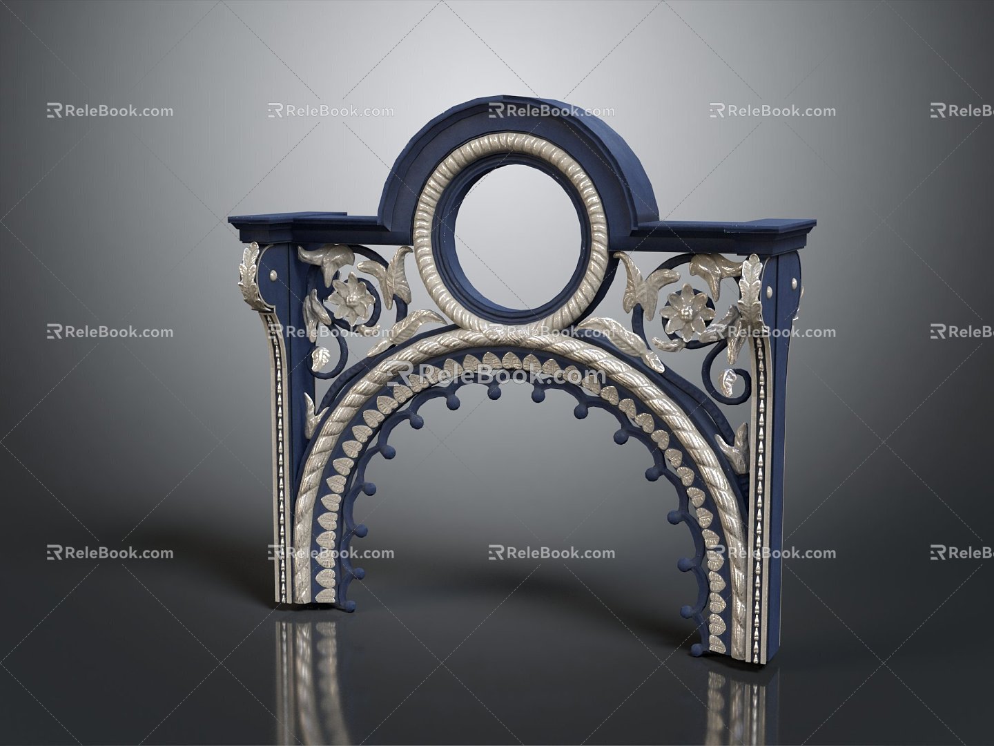 European Arch Building Victoria Arch Stone Gate Building Stone Arch 3d model