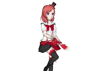 Modern Anime Characters 3d model