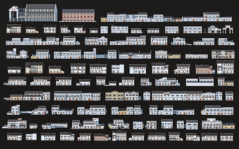 Modern Residential Houses Rural Residential Houses Residential Buildings Rural Buildings Self-built Houses Beautiful Countryside 3d model