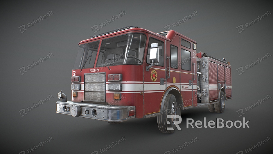 Fire truck ambulance car rescue car cartoon car model