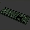 Sleek Black Computer Keyboard With Standard Layout And Numeric Keypad