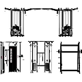 Multi Functional Fitness Training Equipment With Cable Machines Power Racks And Stations