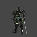 Samurai robot 3d model