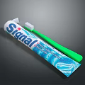 Signal Toothpaste With Green Toothbrush For Daily Oral Care Routine