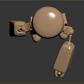 Modern Robot Gold Robot 3d model