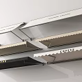 Modern Coffee Shop Awnings With Black And Beige Designs For Outdoor Use