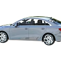 Modern Silver Sedan Car With Sleek Body Design And Four Door Style