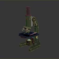 Industrial Equipment Green Microscope With Mechanical Base And Lens Stage For Laboratory Use