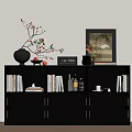 Modern Middle Style Bookcase 3d model