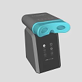 Modern Medical Diagnostic Equipment With Blue Viewing Ports And Control Function Buttons