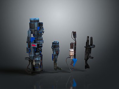 Science Fiction Firearms Next Generation Firearms Science Fiction Game Gun Game Firearms Game Gun Concept Gun Laser Gun 3d model