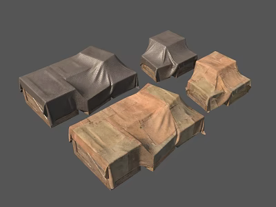 Commercial Outdoor Tents In Various Sizes And Colors For Business Use 3d model