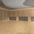 Modern Dance Studio Rehearsal Hall 3d model