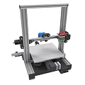 Professional 3D Printer Machine With Metal Frame Blue Print Head Print Bed And Control Unit