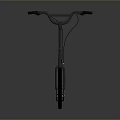 Modern Sleek Design Bicycle With Large Reflective Wheels And Minimalist Dark Frame