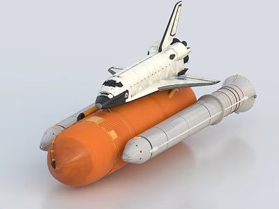 modern spacecraft 3d model