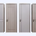 Modern swing door combination 3d model