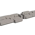 Modern Combination Sofa Multiplayer Sofa 3d model