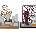 Elegant Jewelry Display Stands With Floral Designs And Decorative Accents Showcasing Necklaces Earrings And Rings
