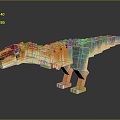 dinosaur low mode dinosaur pixel dinosaur voxel dinosaur 3d model