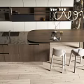 Modern Bar Chair Combination Bar Chair Bar Stool 3d model