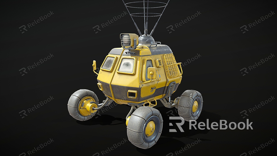 mobile car beach car moon buggy off-road vehicle model