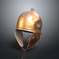 Ancient Bronze Helmet With Decorative Details And Historical Design Elements