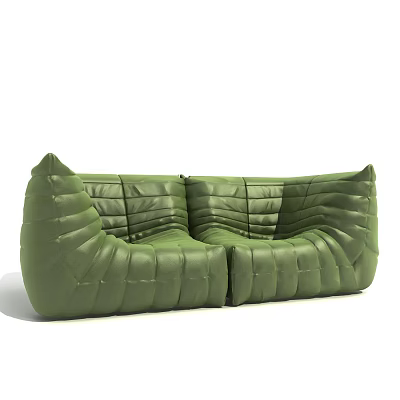 Light Luxury Double Sofa Sofa 3d model