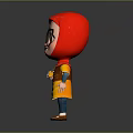 Cartoon Style Game Movie Character With Red Headscarf Glasses Yellow Top And Camera