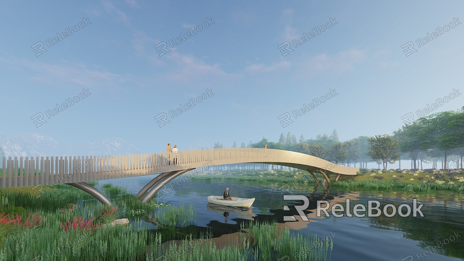 Landscape Bridge SU Model model