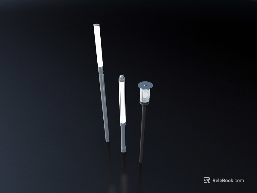 Modern LED Outdoor Stake Lights With Waterproof Design For Garden Pathway Lighting 3d model 