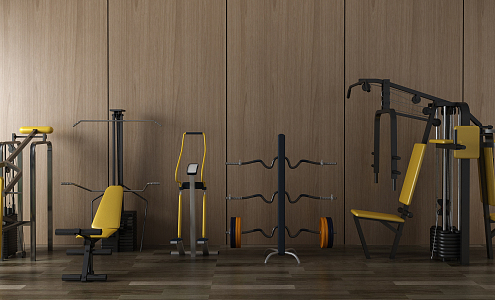 Modern Fitness Equipment Sporting Goods 3d model