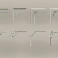 Carved Decorative Corner Moldings With Various Ornamental Patterns For Home Decor