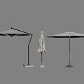 Modern Outdoor Parasol Sun Umbrella Folding Umbrella 3d model