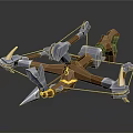 Crossbow Mechanical Crossbow Shift Bow and Arrow Shoot Far Equipment Weapons High-tech Crossbow 3d model