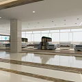Modern Lounge Area Interior Design With Comfortable Sofas Large Windows Green Plants And TV Screens