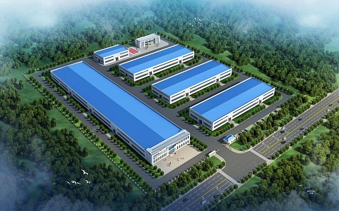 Modern Factory Building Factory Planning Office Building 3d model