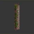 Modern Scene Featuring Flower Arranged Letters With Pink Green Petals On Reflective Surface