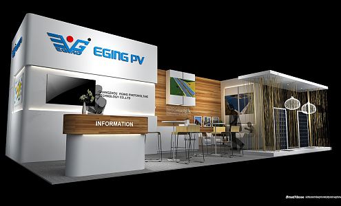 Modern Exhibition Booth Exhibition Hall 3d model