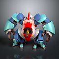Modern Robot Assistant Chick Mecha Small Robot 3d model
