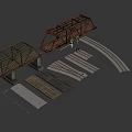 Railway package 3d model