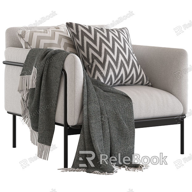 Modern Single Sofa Fabric Single Sofa model