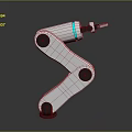 Industrial White Robotic Arm Equipment With Articulated Joints And Tool Attachment