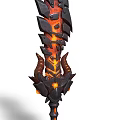 stylized heavy knife 3d model