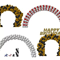 Modern Balloon Arch Balloon Arch Shape Balloon Animal Balloon 3d model