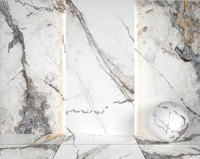 Elegant Modern Interior Design With Stone And Wood Elements For Stylish Living Space 3d model